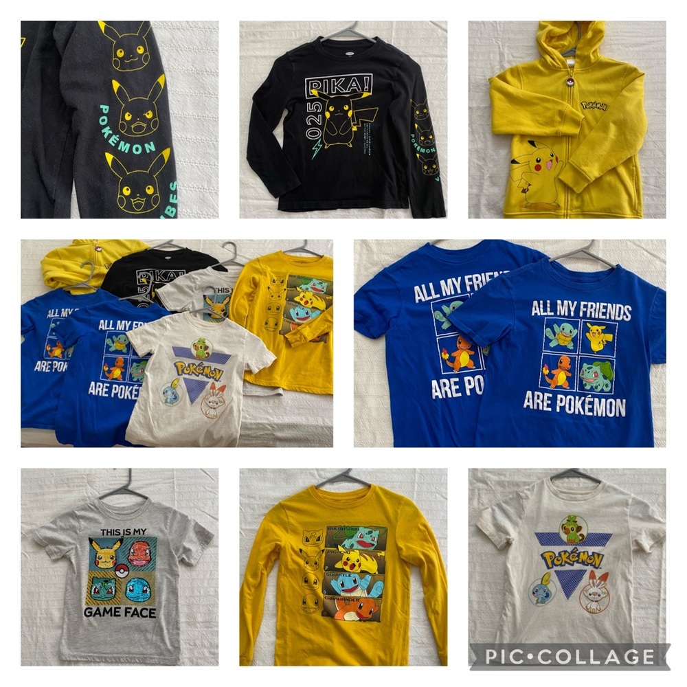 POKÉMON BUNDLE - Kids Sizes Small(6/7) & Medium(8)